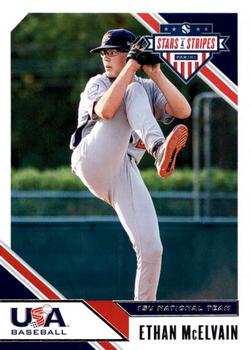 2020 Panini USA Baseball Stars & Stripes #65 Ethan McElvain Front