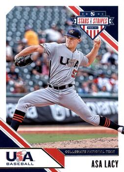 2020 Panini USA Baseball Stars & Stripes #74 Asa Lacy Front