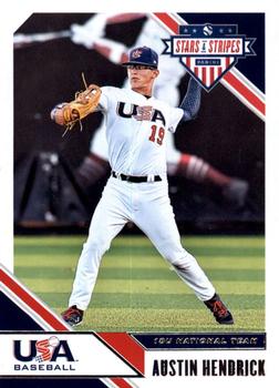 2020 Panini USA Baseball Stars & Stripes #79 Austin Hendrick Front
