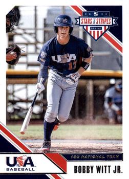 2020 Panini USA Baseball Stars & Stripes #88 Bobby Witt Jr. Front