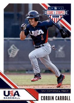 2020 Panini USA Baseball Stars & Stripes #96 Corbin Carroll Front
