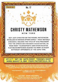 2020 Panini Diamond Kings #17 Christy Mathewson Back