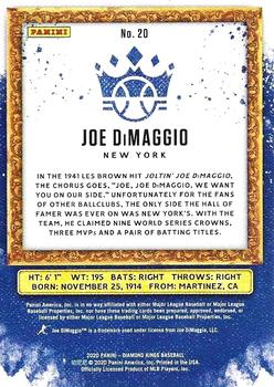 2020 Panini Diamond Kings #20 Joe DiMaggio Back