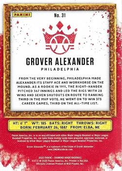 2020 Panini Diamond Kings #31 Grover Alexander Back