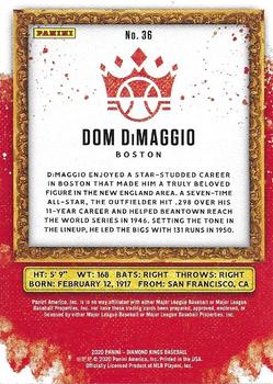 2020 Panini Diamond Kings #36 Dom DiMaggio Back