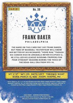 2020 Panini Diamond Kings #38 Frank Baker Back