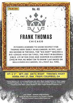 2020 Panini Diamond Kings #46 Frank Thomas Back