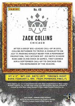 2020 Panini Diamond Kings #49 Zack Collins Back