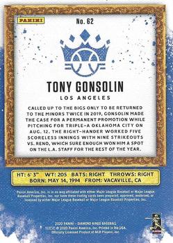 2020 Panini Diamond Kings #62 Tony Gonsolin Back