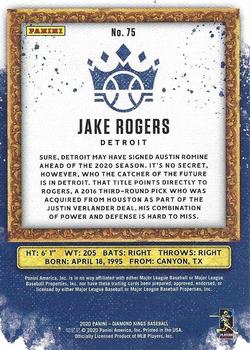 2020 Panini Diamond Kings #75 Jake Rogers Back