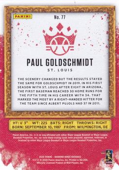 2020 Panini Diamond Kings #77 Paul Goldschmidt Back