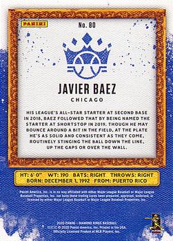 2020 Panini Diamond Kings #80 Javier Baez Back