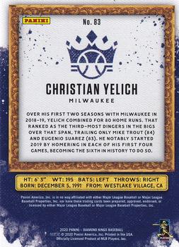2020 Panini Diamond Kings #83 Christian Yelich Back