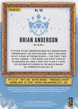 2020 Panini Diamond Kings #98 Brian Anderson Back