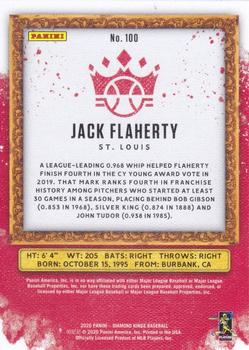 2020 Panini Diamond Kings #100 Jack Flaherty Back