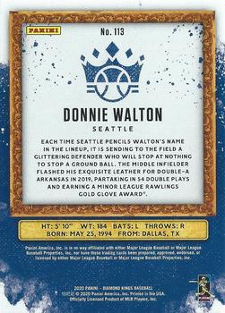 2020 Panini Diamond Kings #113 Donnie Walton Back