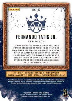 2020 Panini Diamond Kings #137 Fernando Tatis Jr. Back
