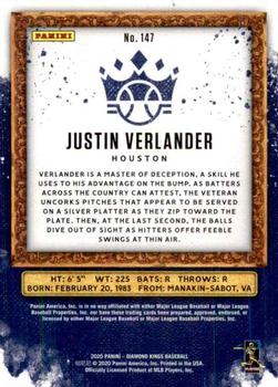 2020 Panini Diamond Kings #147 Justin Verlander Back