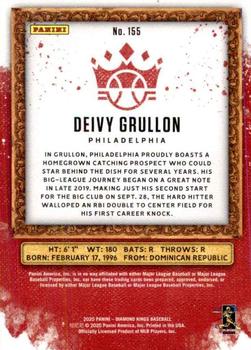 2020 Panini Diamond Kings #155 Deivy Grullon Back