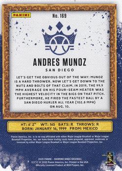 2020 Panini Diamond Kings #169 Andres Munoz Back