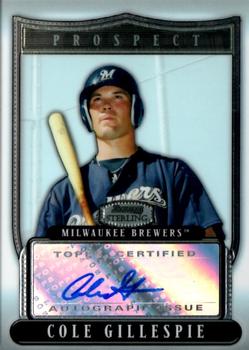 2007 Bowman Sterling - Prospects #BSP-CG Cole Gillespie Front