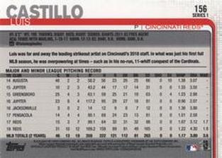 2019 Topps On-Demand Mini #156 Luis Castillo Back