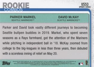 2019 Topps On-Demand Mini #US53 Parker Markel / David McKay Back
