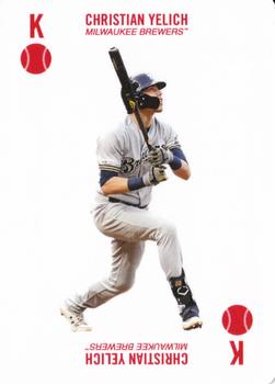 2019 Topps Kenny Mayne 52 Card Baseball Game #K ball Christian Yelich Front