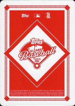 2019 Topps Kenny Mayne 52 Card Baseball Game #9 ball Javier Baez Back