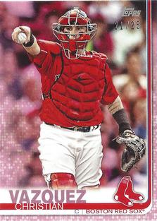 2019 Topps On-Demand Mini - Pink #373 Christian Vazquez Front