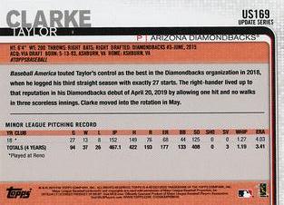 2019 Topps On-Demand Mini - Pink #US169 Taylor Clarke Back