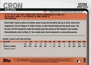 2019 Topps On-Demand Mini - Red #US266 Kevin Cron Back