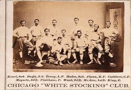 1870 Peck & Snyder #NNO Chicago White Stockings Front