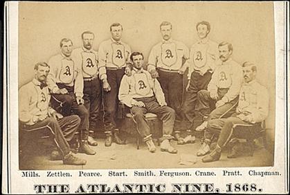 1868 Snyder & Peck #NNO The Atlantic Nine Front
