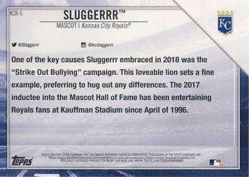 2019 Topps National Baseball Card Day - Kansas City Royals #KCR-5 Sluggerrr Back