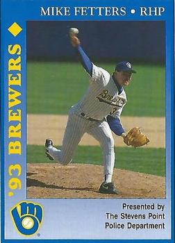 1993 Milwaukee Brewers Police - Stevens Point Police Department #NNO Mike Fetters Front