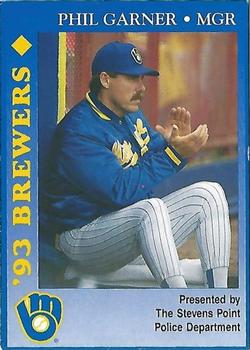 1993 Milwaukee Brewers Police - Stevens Point Police Department #NNO Phil Garner Front