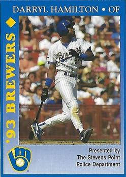 1993 Milwaukee Brewers Police - Stevens Point Police Department #NNO Darryl Hamilton Front