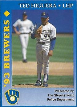 1993 Milwaukee Brewers Police - Stevens Point Police Department #NNO Ted Higuera Front