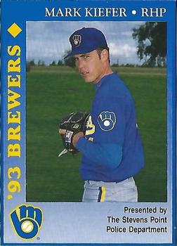 1993 Milwaukee Brewers Police - Stevens Point Police Department #NNO Mark Kiefer Front