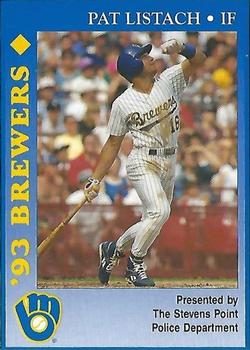 1993 Milwaukee Brewers Police - Stevens Point Police Department #NNO Pat Listach Front