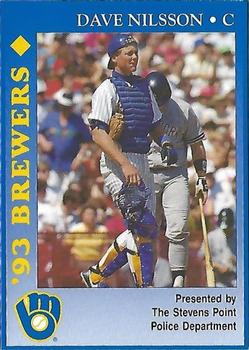 1993 Milwaukee Brewers Police - Stevens Point Police Department #NNO Dave Nilsson Front