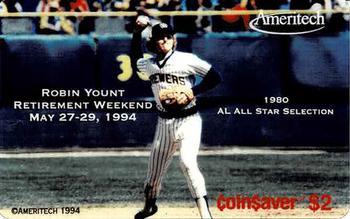1994 Ameritech Phone Cards - Robin Yount Retirement Weekend #NNO Robin Yount Front