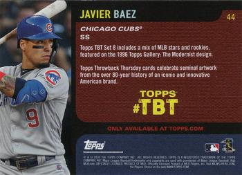 2020 Topps Throwback Thursday #44 Javier Baez Back