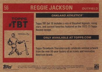 2020 Topps Throwback Thursday #56 Reggie Jackson Back