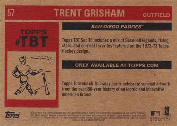 2020 Topps Throwback Thursday #57 Trent Grisham Back