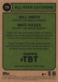 2020 Topps Throwback Thursday #79 Will Smith / Mike Piazza Back