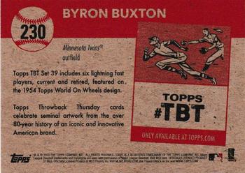 2020 Topps Throwback Thursday #230 Byron Buxton Back