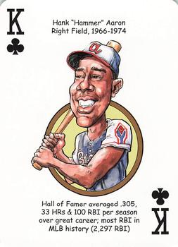 2019 Hero Decks Atlanta Braves Baseball Heroes Playing Cards #K♣ Hank Aaron Front