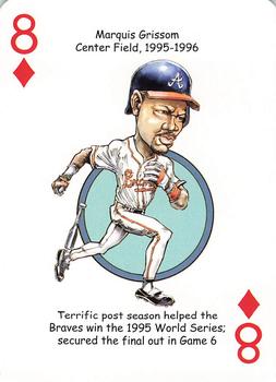 2019 Hero Decks Atlanta Braves Baseball Heroes Playing Cards #8♦ Marquis Grissom Front